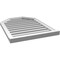 Ekena Millwork Octagonal Top Surface Mount PVC Gable Vent w/ 2"W x 2"P Brickmould Sill Frame, 24"W x 32"H GVPOT24X3203SF - alternate 4